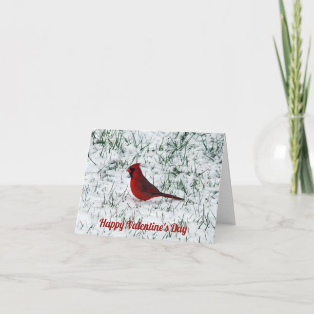 Valentine's Day Cardinal Card (Front)