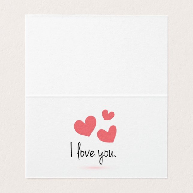 Valentine's Day Cards (Inside Unfolded)