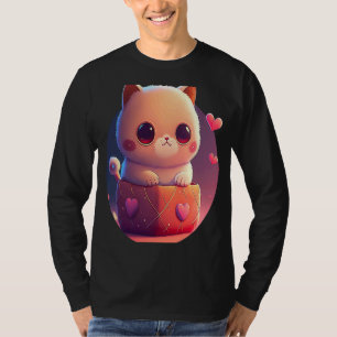Valentine's Day Cat Cute Cat in a Box T-Shirt