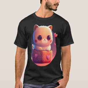 Valentine's Day Cat Cute Cat in a Box T-Shirt