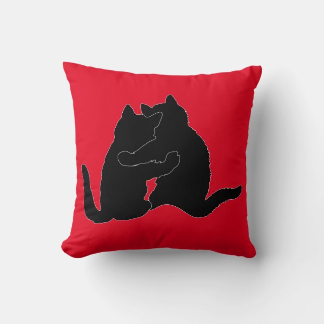VALENTINE'S DAY CAT PILLOW (Front)