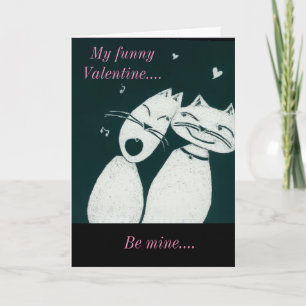 Valentine's Day cats Holiday Card