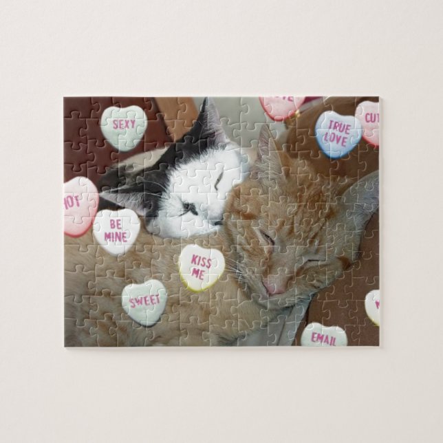 Valentine's Day Cats Jigsaw Puzzle (Horizontal)