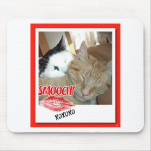 Valentine's Day Cats Mouse Pad