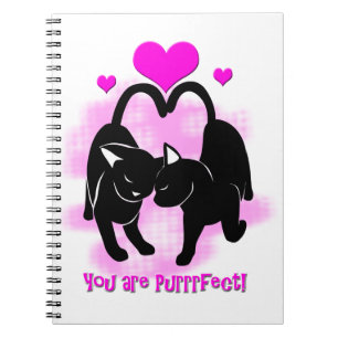 Valentines Day Cats Notebook