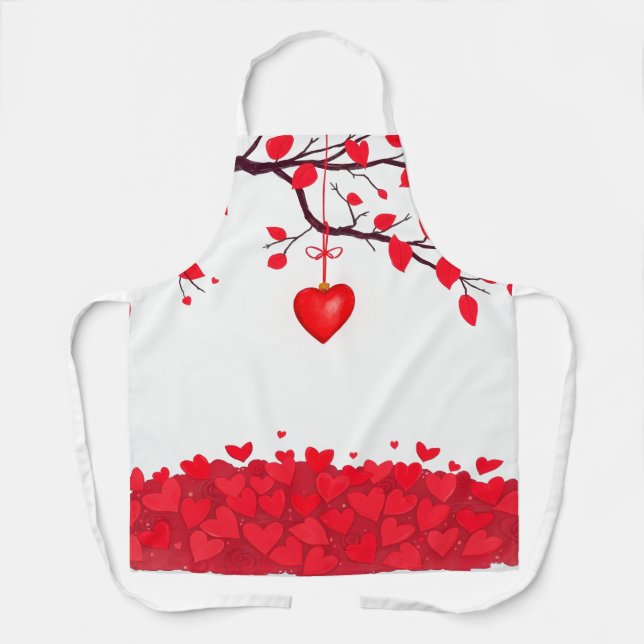 Valentine's Day celebration of Love Apron (Front)