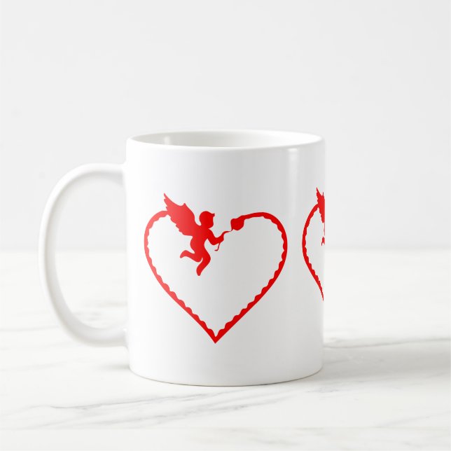 Valentine's Day celebration of Love Coffee Mug (Left)