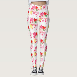 Valentine's Day celebration of Love Leggings