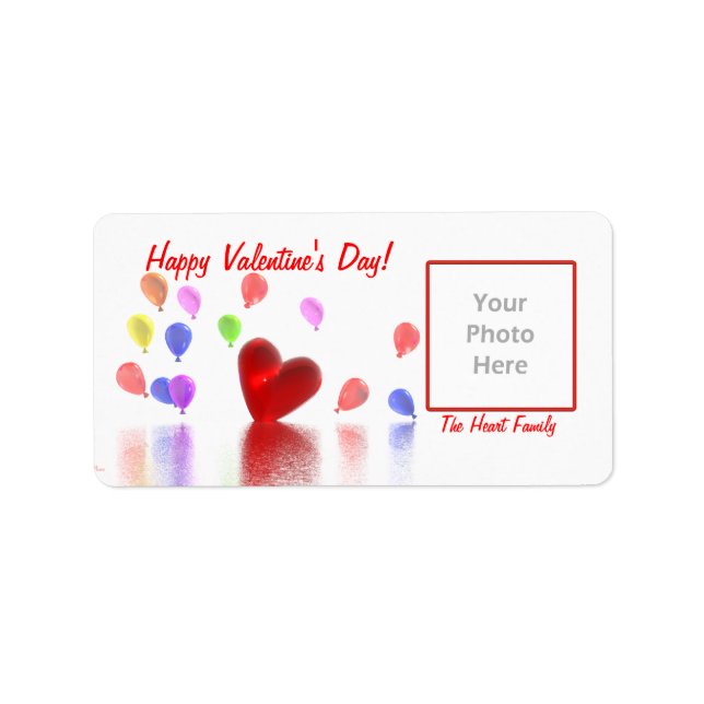 Valentines Day Celebration (photo frame) Label (Front)