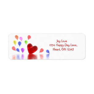 Valentines Day Celebration Return Address Label