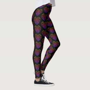 Valentine's Day Celtic Heart Women's Leggings