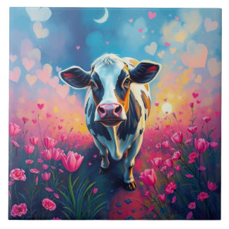 Valentine's Day Ceramic Decorative Tile