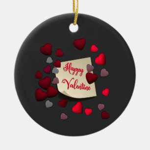 Valentine's Day   Ceramic Ornament 