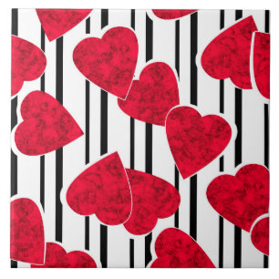 Valentine's day ceramic tile