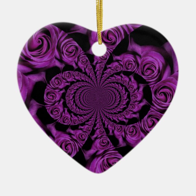 Valentines day ceramic tree decoration (Front)