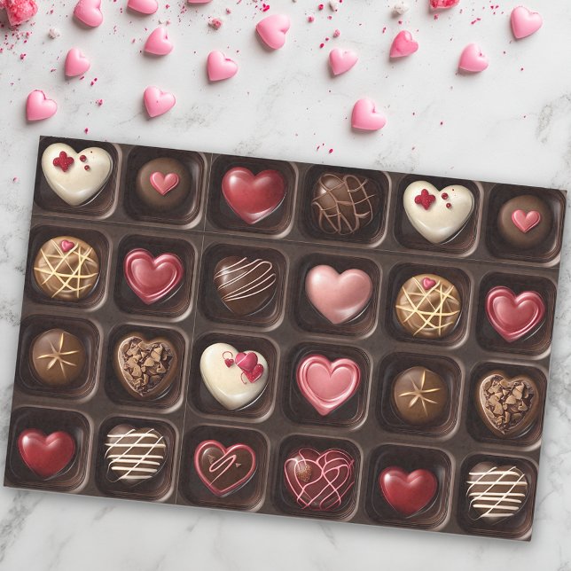 Valentine's Day Chocolate candy  Tissue Paper (Creator Uploaded)
