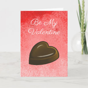 Valentine's Day Chocolate Heart Card