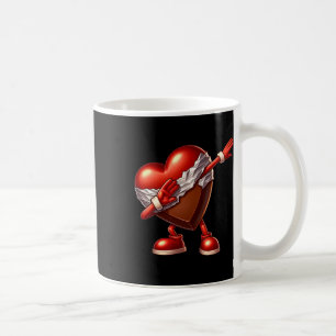 Valentine's Day Chocolate Heart Dabbing Design Coffee Mug