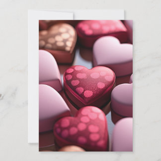 Valentine's Day Chocolates Holiday Card