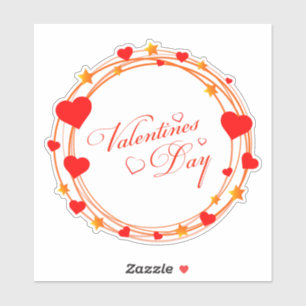 Valentine's Day Circle Design-25695