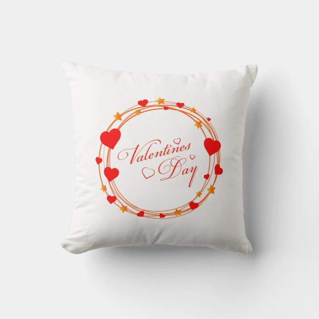 Valentine's Day Circle Design-25695 Cushion (Front)