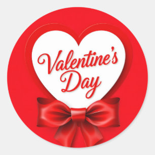 Valentine's Day Classic Round Sticker