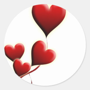 Valentine's Day Classic Round Sticker