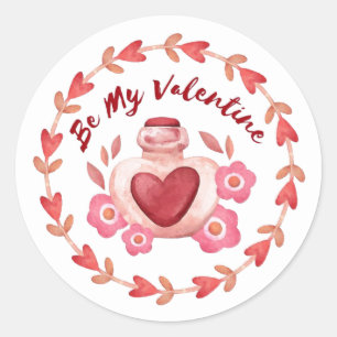 Valentines Day Classic Round Sticker