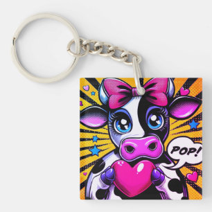 VALENTINE'S DAY CLASSIC ROUND STICKER KEY RING