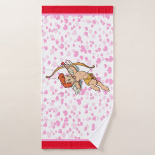 Valentine's Day classic/vintage Cupid Bath Towel