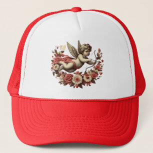 Valentine's Day classic/vintage Cupid Trucker Hat