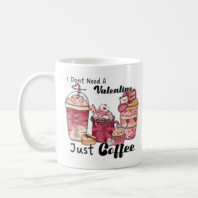 Valentine's Day Coffee Funny Mug (Left)