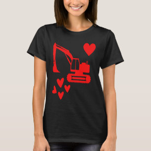 Valentines Day Construction Trucks Funny Boys Kids T-Shirt