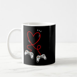 Valentines Day Controllers Heart Video Game Gamer Coffee Mug