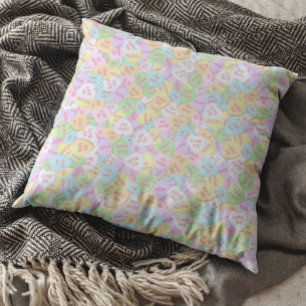 Valentine's Day Conversation Candy Heart Pattern Cushion