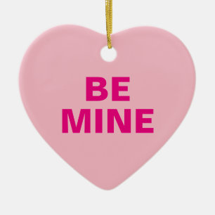 Valentine's Day Conversation Heart Ceramic Tree Decoration