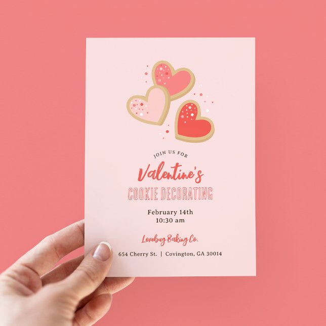 Valentine's Day Cookie Decorating Party Invitation (Creator Uploaded)