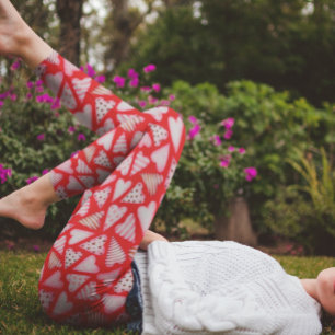 Valentine's Day Cookie Hearts watercolor   Leggings