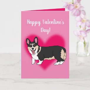Valentines Day Corgi  Card