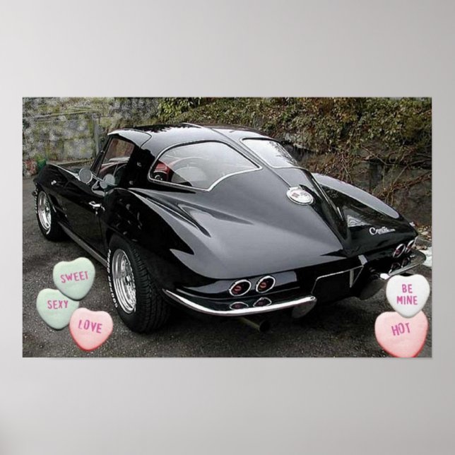 Valentine's Day Corvette Poster (Front)