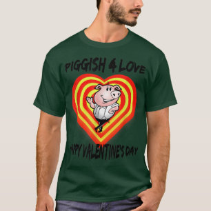 Valentines Day Couples Pig Cute and Funny T-Shirt