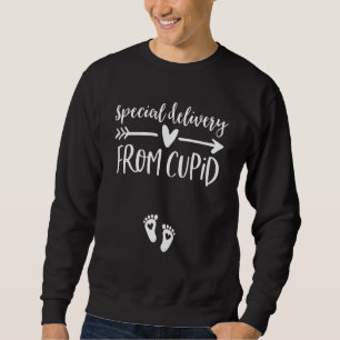 Valentines Day Couples Pregnancy Announcement Shir Sweatshirt