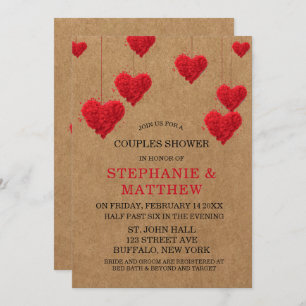 Valentine's Day Couples Shower Invitation