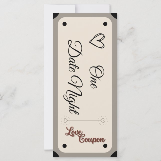Valentines Day Coupon Editable  (Front)