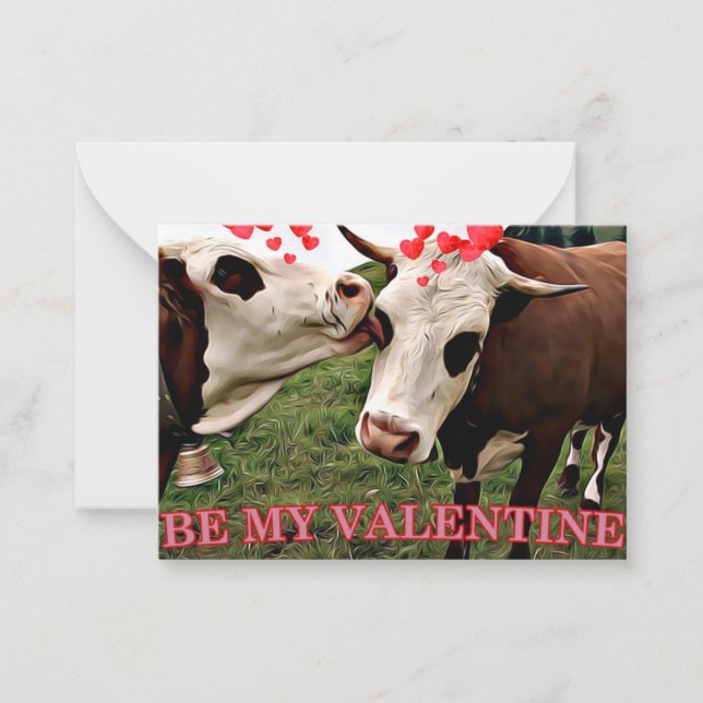 Valentine's Day Cows Card (Front)