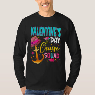 Valentine's Day Cruise Squad Hearts Girlfriend Wom T-Shirt