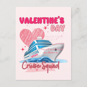 Valentine's Day Cruise Squad Vacation Group Matchi Postcard