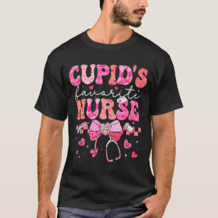 Valentines Day Cud’s Favorite Nurse Heart Girl Wom T-Shirt