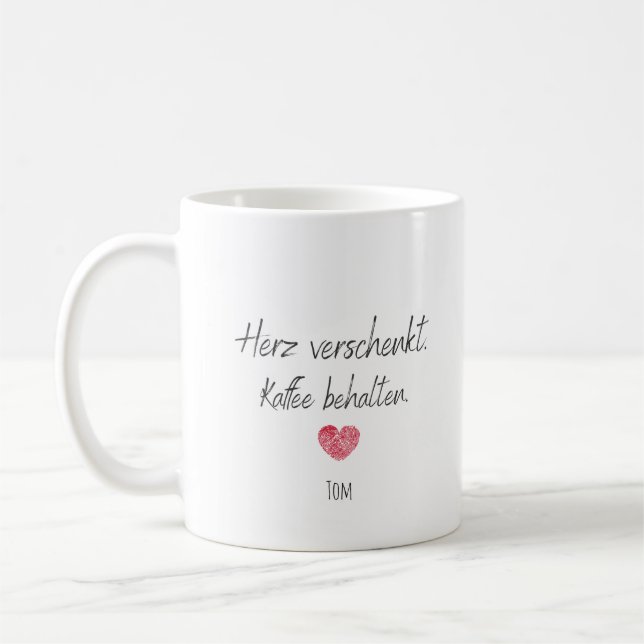Valentine's Day cup personalizable gift (Left)