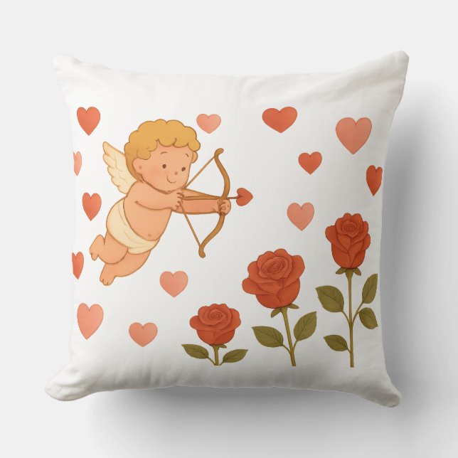Valentine's Day Cupid Cushion (Front)